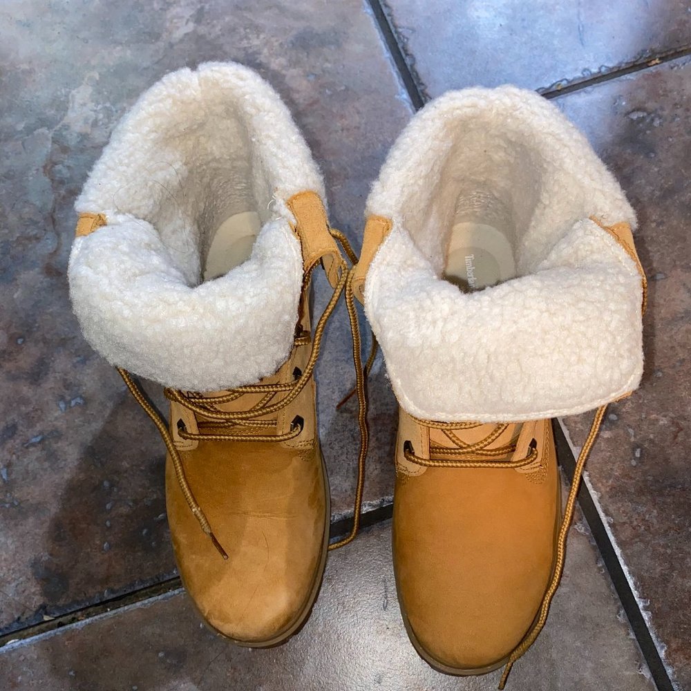 Timberland JAYNE WATERPROOF FLEECE FOLD-DOWN BOOTS